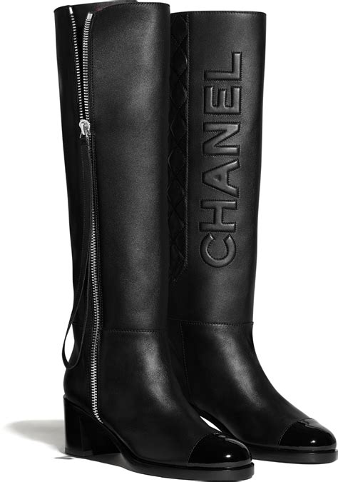 chanel knee high boots 2014|Chanel high heel boots.